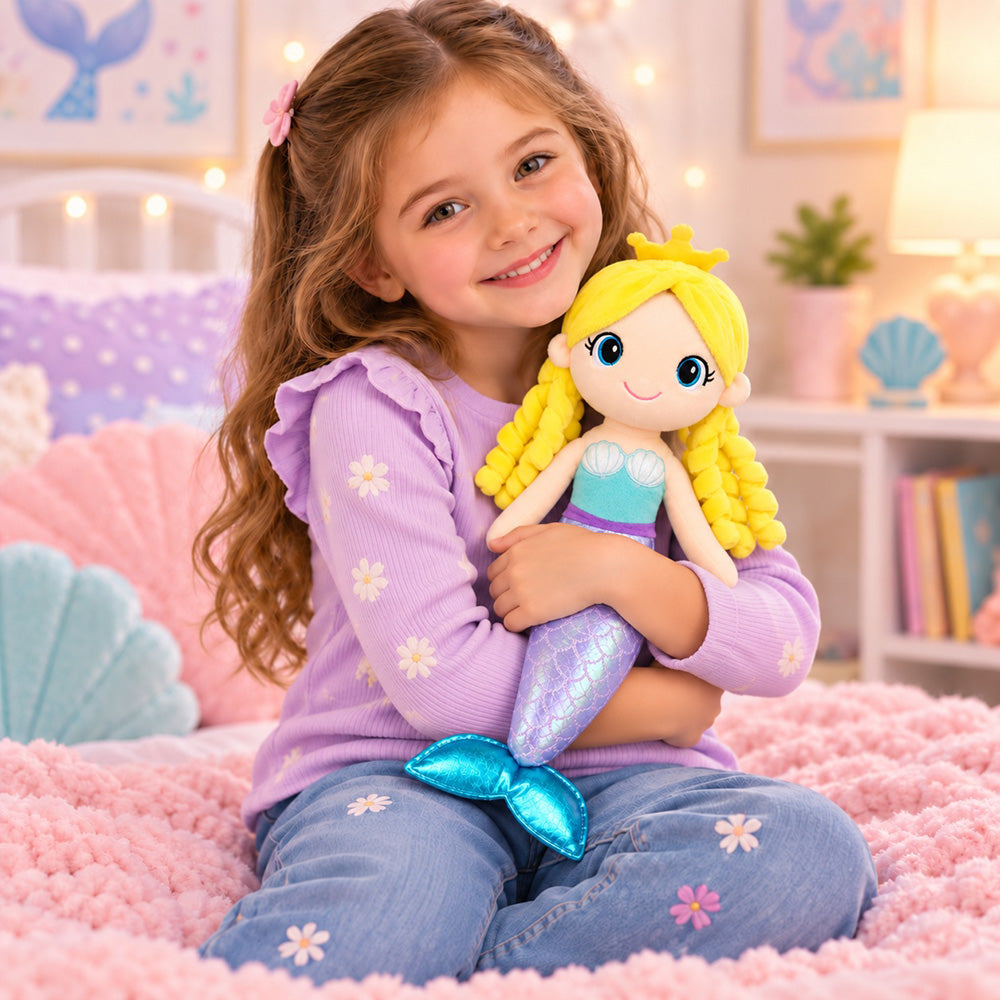 Peluche Sirena Dorada 48 cm