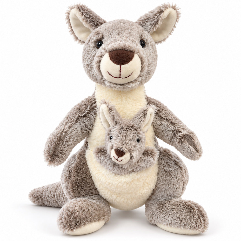 Peluche Canguro con Bebé 40 cm