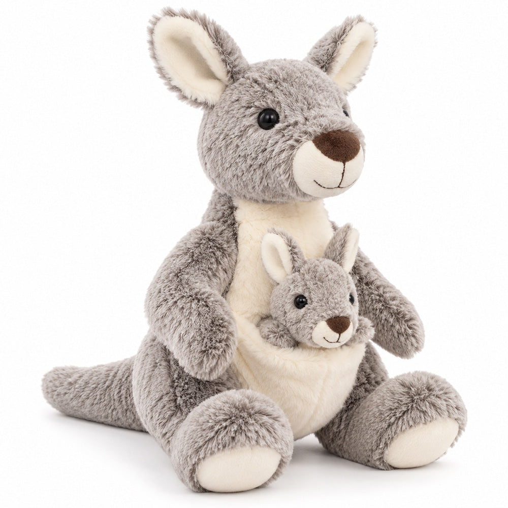 Peluche Canguro con Bebé 40 cm