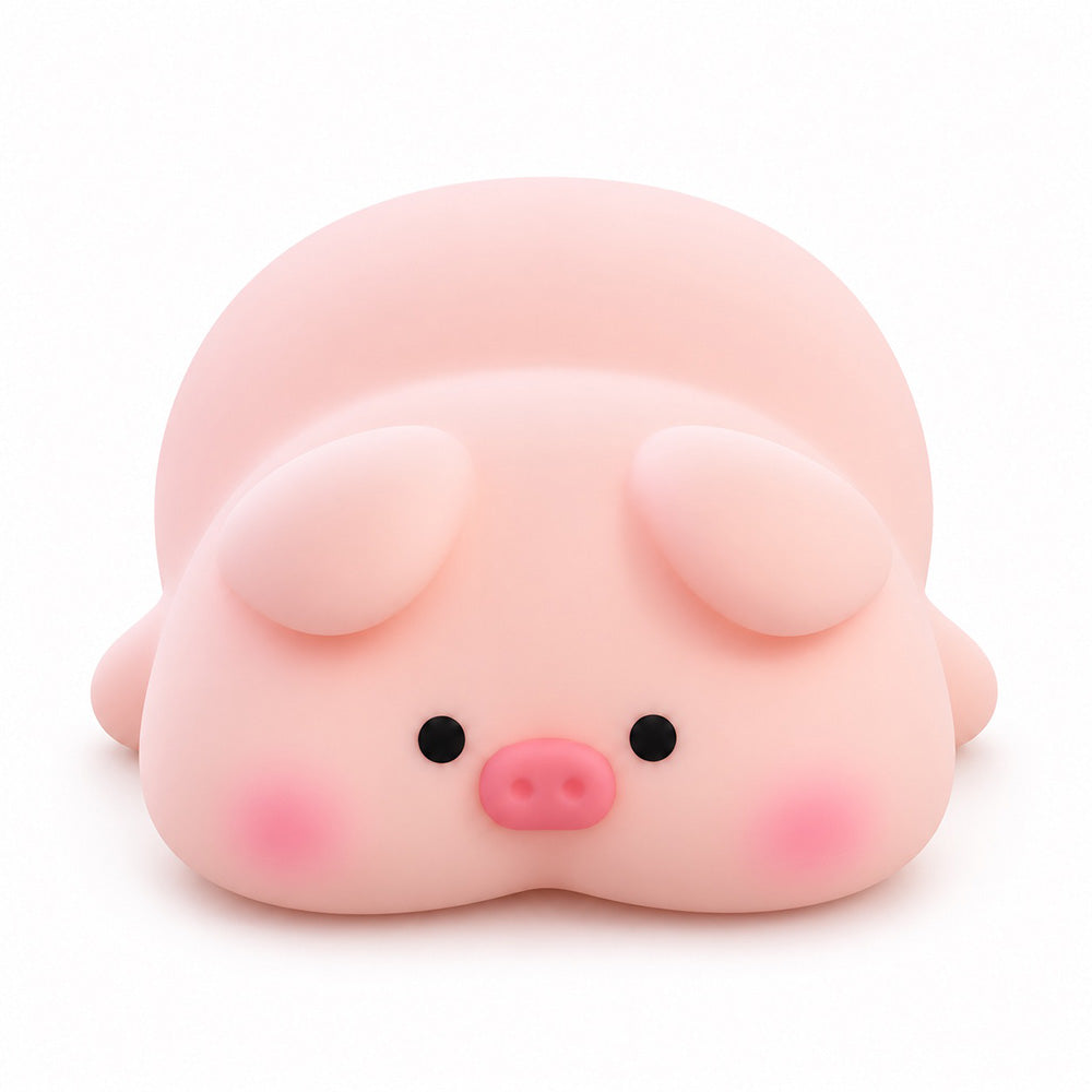 Lámpara espanta cuco Cerdito Dormilón kawaii LED recargable - foto 3