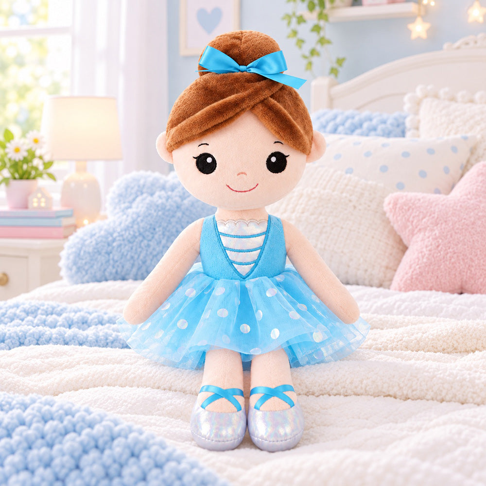 Peluche Muñeca Bailarina Celeste 40 cm