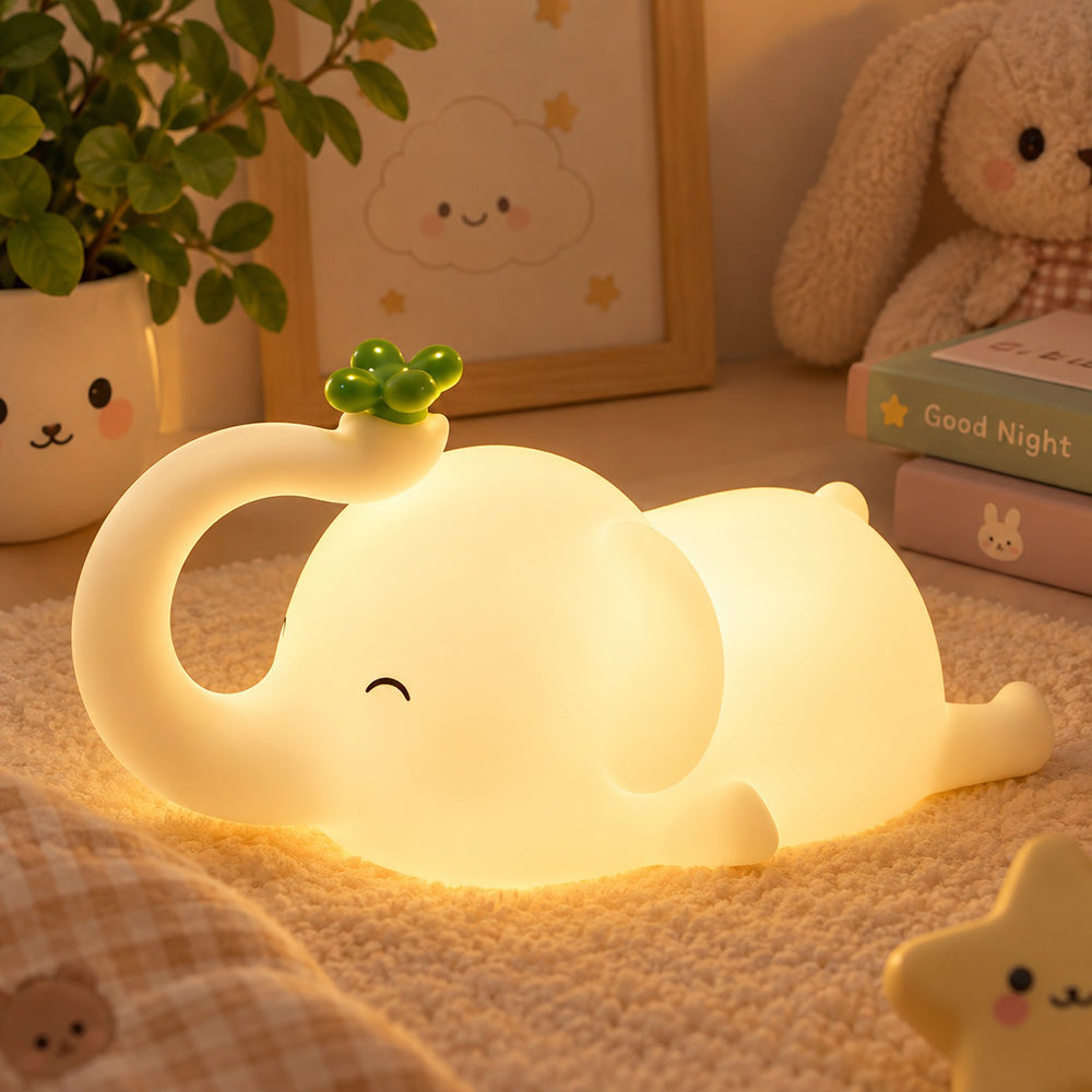 Lámpara espanta cuco Elefante kawaii LED recargable - foto 2