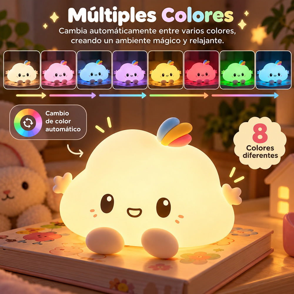 Lámpara espanta cuco Nube kawaii LED recargable - foto 7