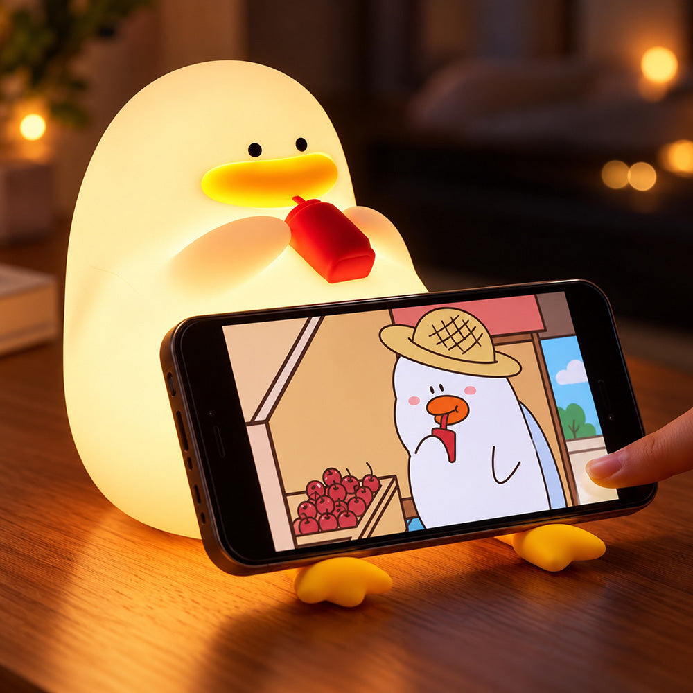 Lámpara espanta cuco Pato Relax kawaii LED recargable - foto 6