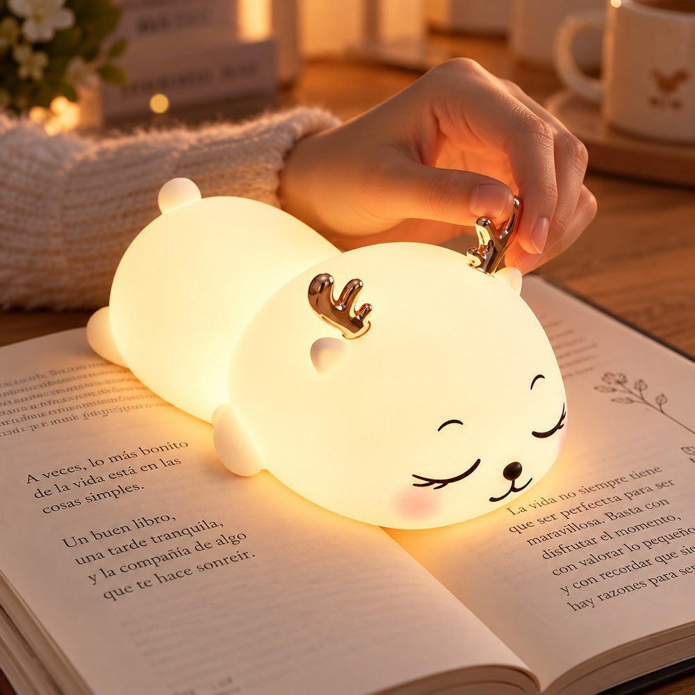 Lámpara espanta cuco Ciervo Durmiendo kawaii LED recargable - foto 4