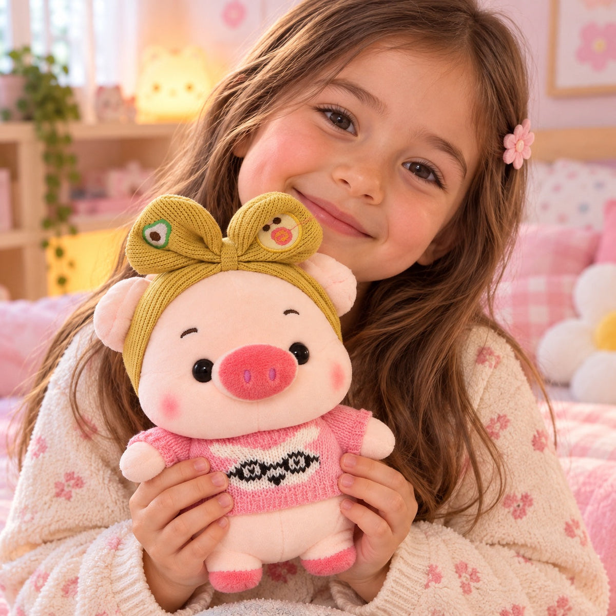 Peluche Cerdo con Sweater 20 cm