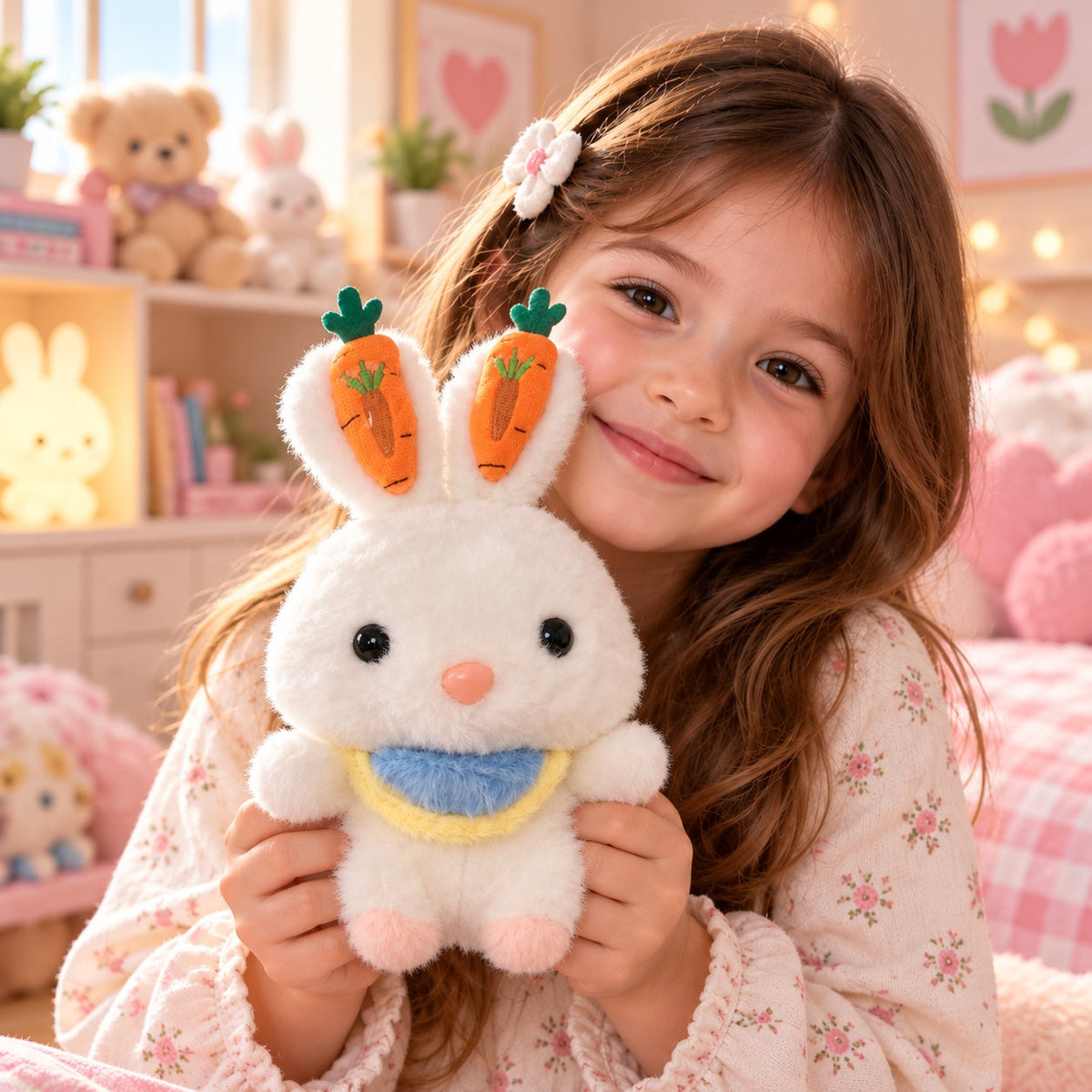 Peluche Conejo con Babero 20 cm