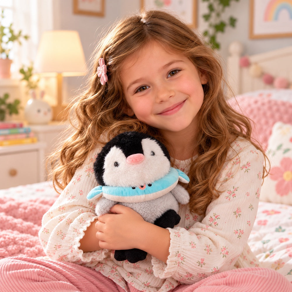 Peluche Pingüino con Flotador 20 cm