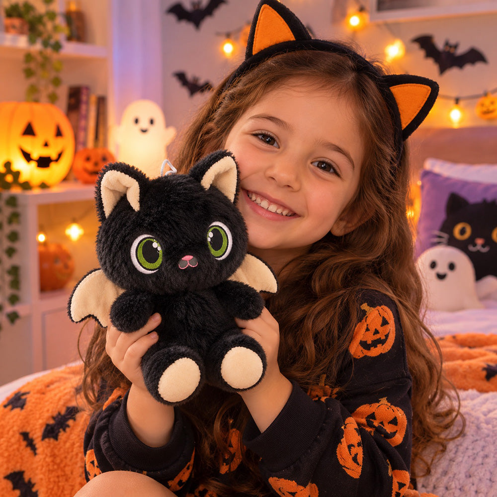 Peluche Gato Murcielago 22 cm
