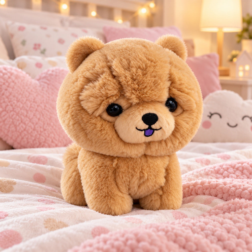 Peluche Perro Pomerania 18 cm