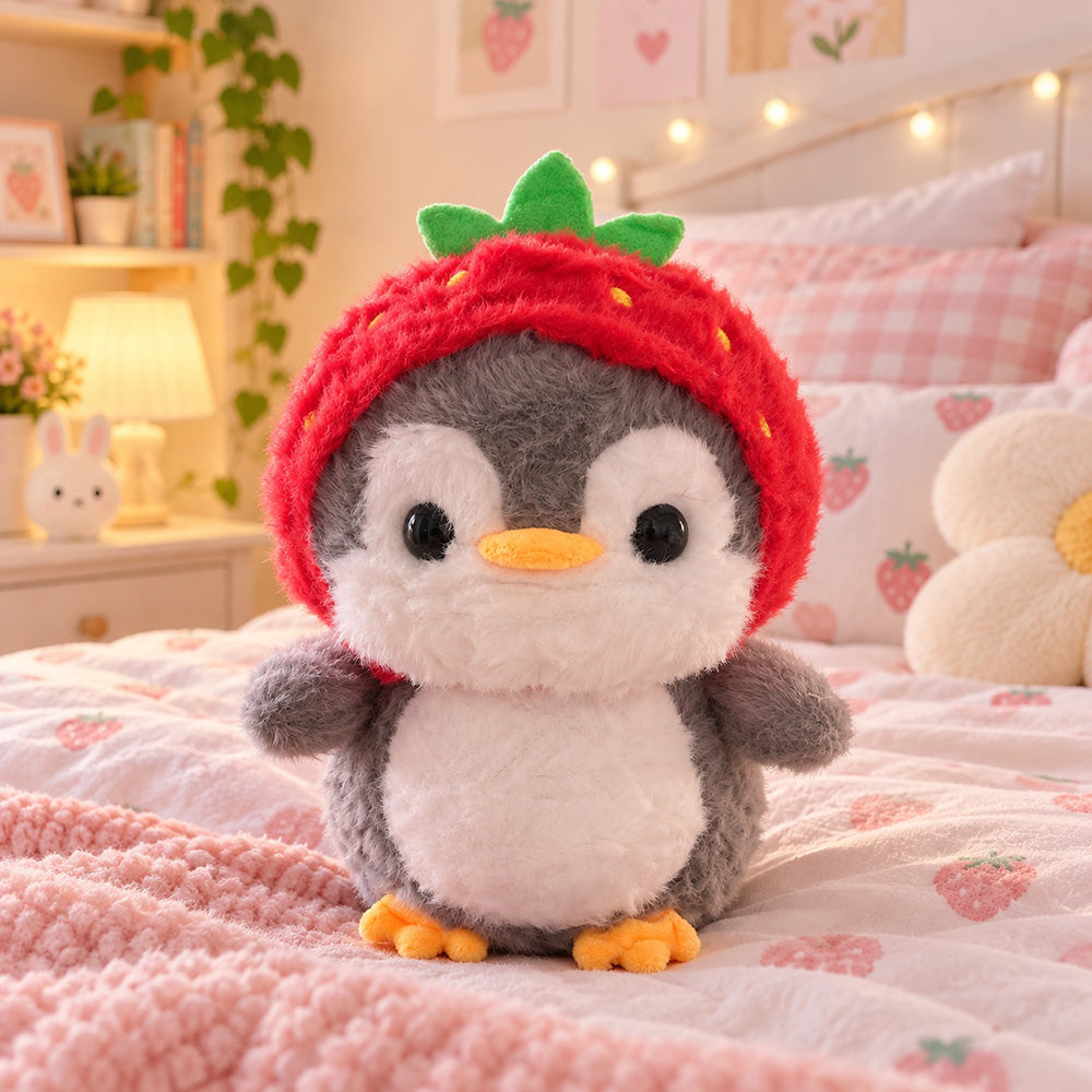 Peluche Pingüino Fresa 20 cm
