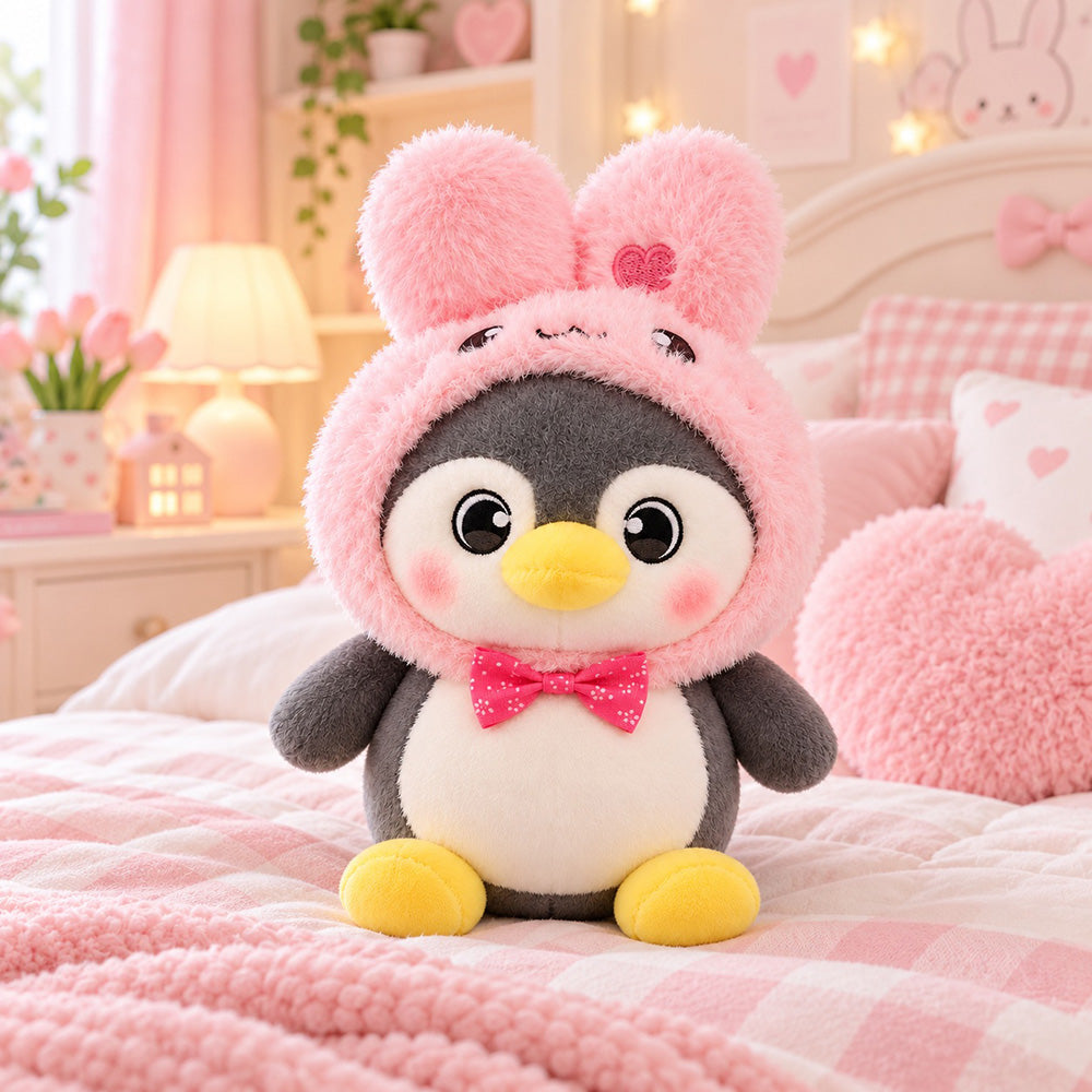 Peluche Pingüino con Gorrito 20 cm