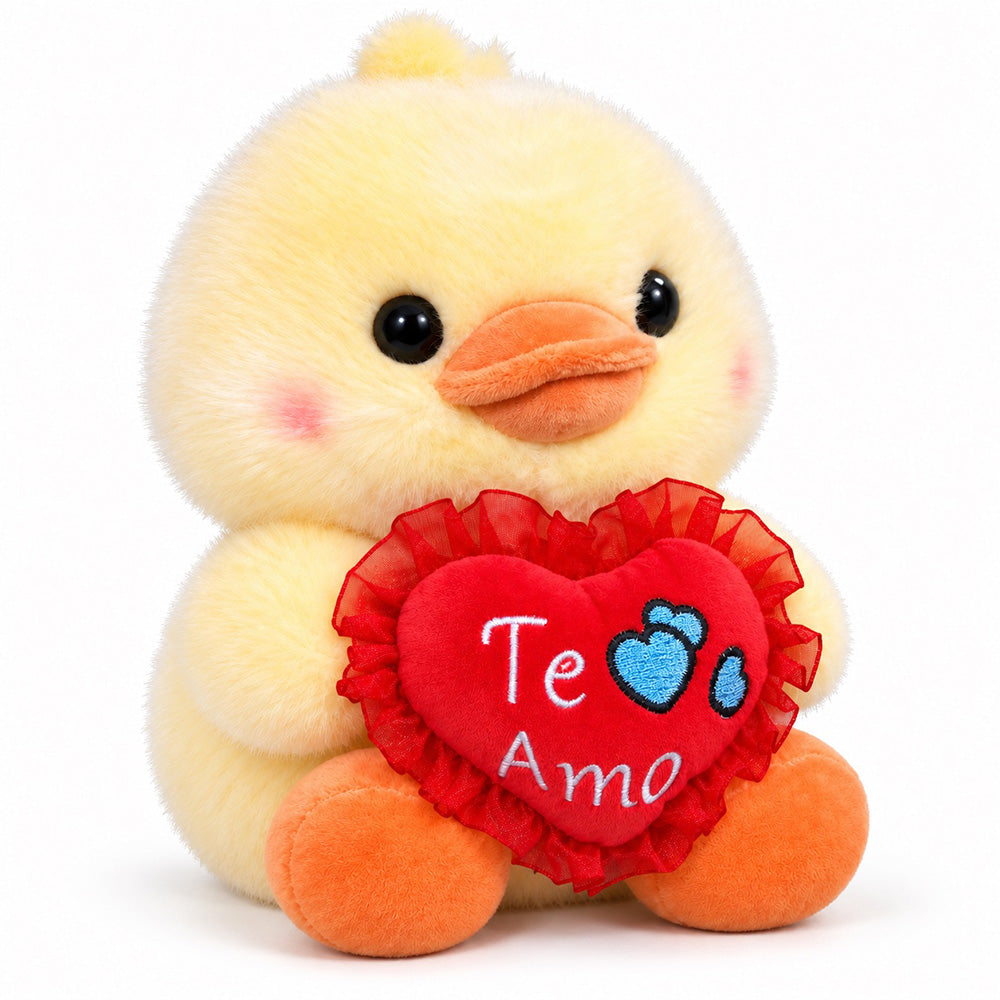 Peluche Pollito con Corazón 22 cm