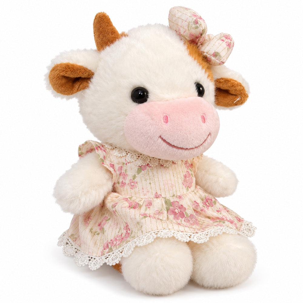 Peluche Vaca con Vestido 22 cm