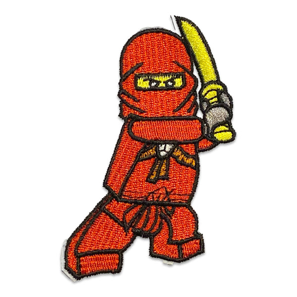 Parche ninja lego rojo