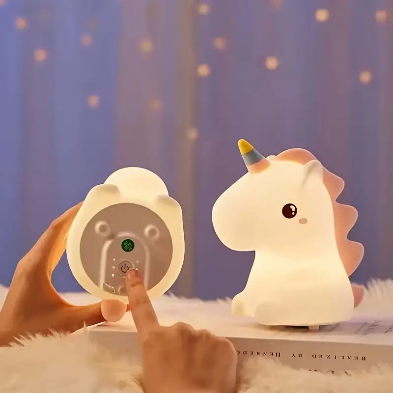 Lámpara espanta cuco Unicornio kawaii LED recargable - foto 3