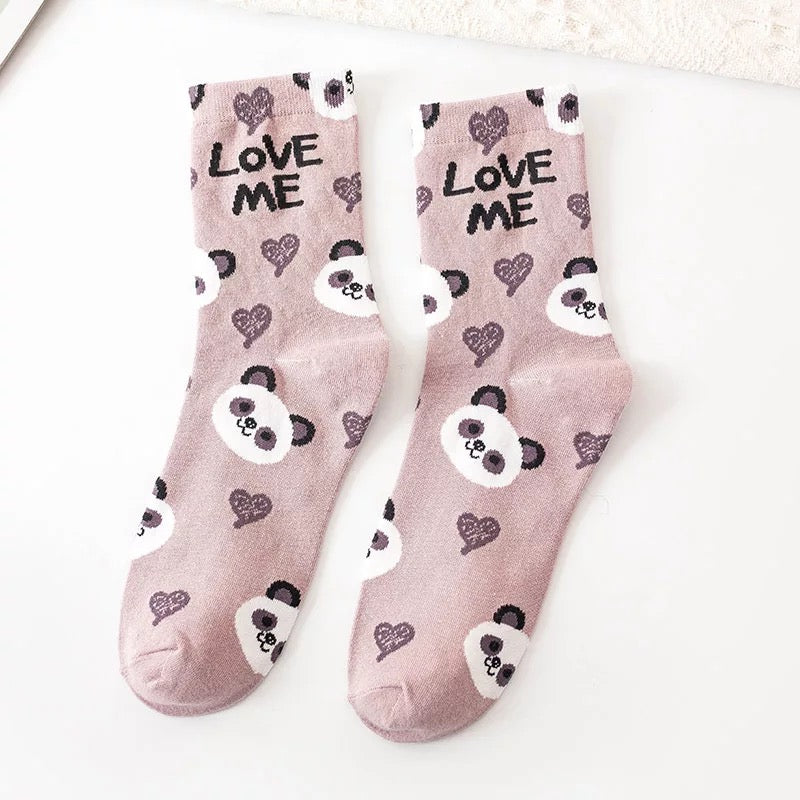 Calcetas Panda Love me
