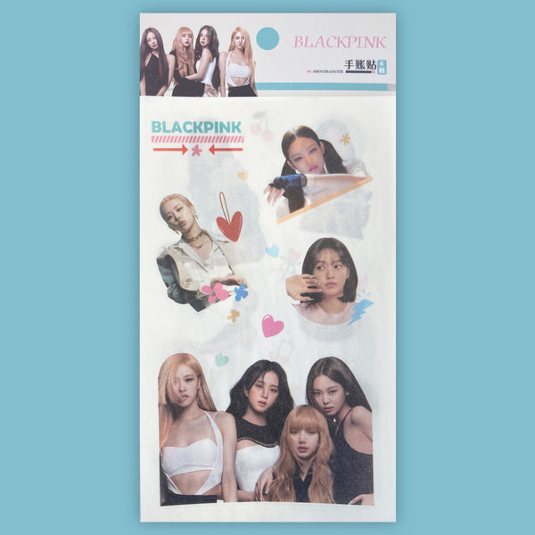 60 Pcs Pink & Black Girl Stickers - Waterproof Vinyl For Laptop & Water Bottle