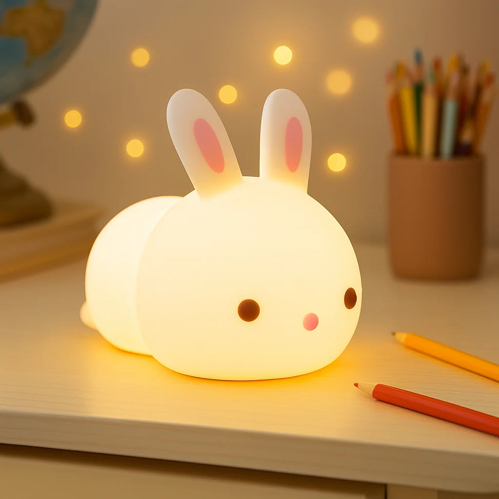 Lámpara Conejito Kawaii LED de Silicona