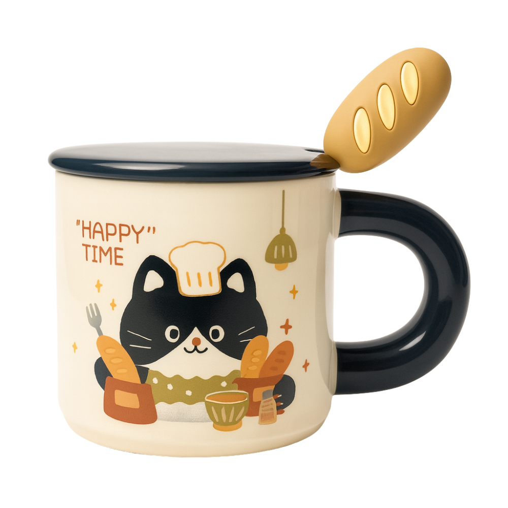 Tazón gato panadero