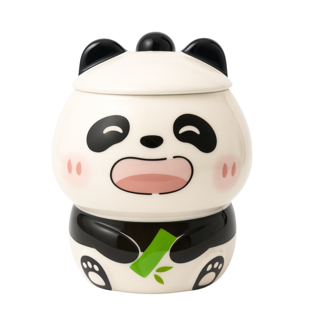 Tazón panda con cucharita