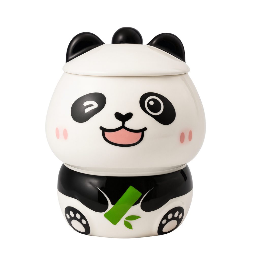 Tazón panda con cucharita