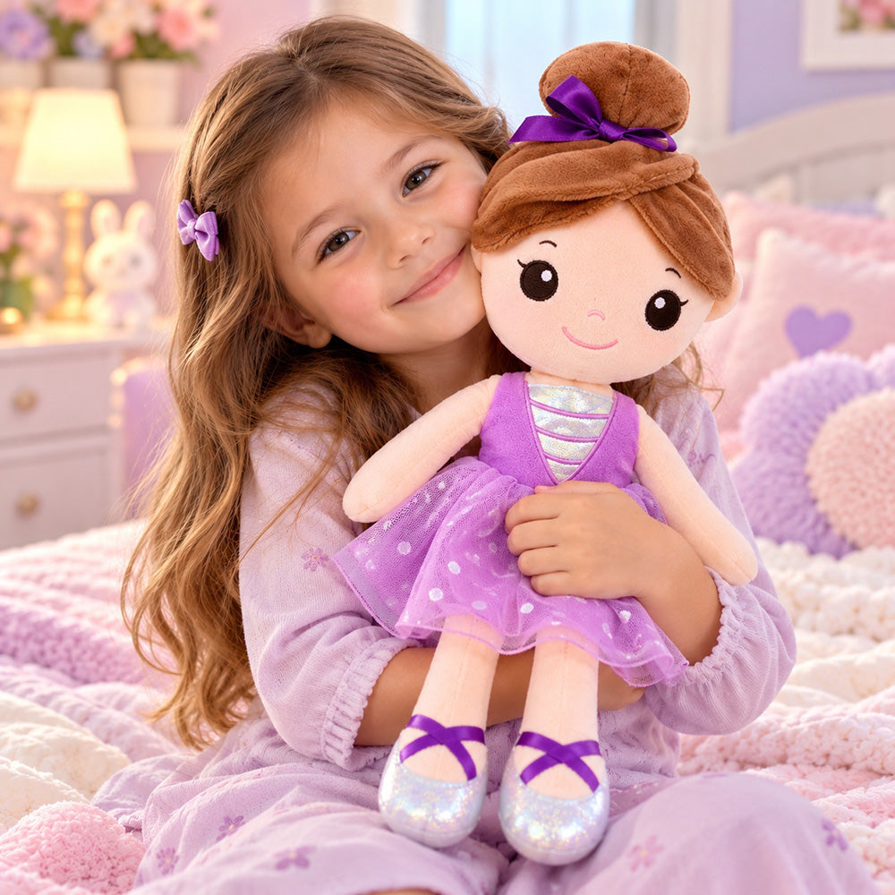 Peluche Muñeca Bailarina Lila 40 cm