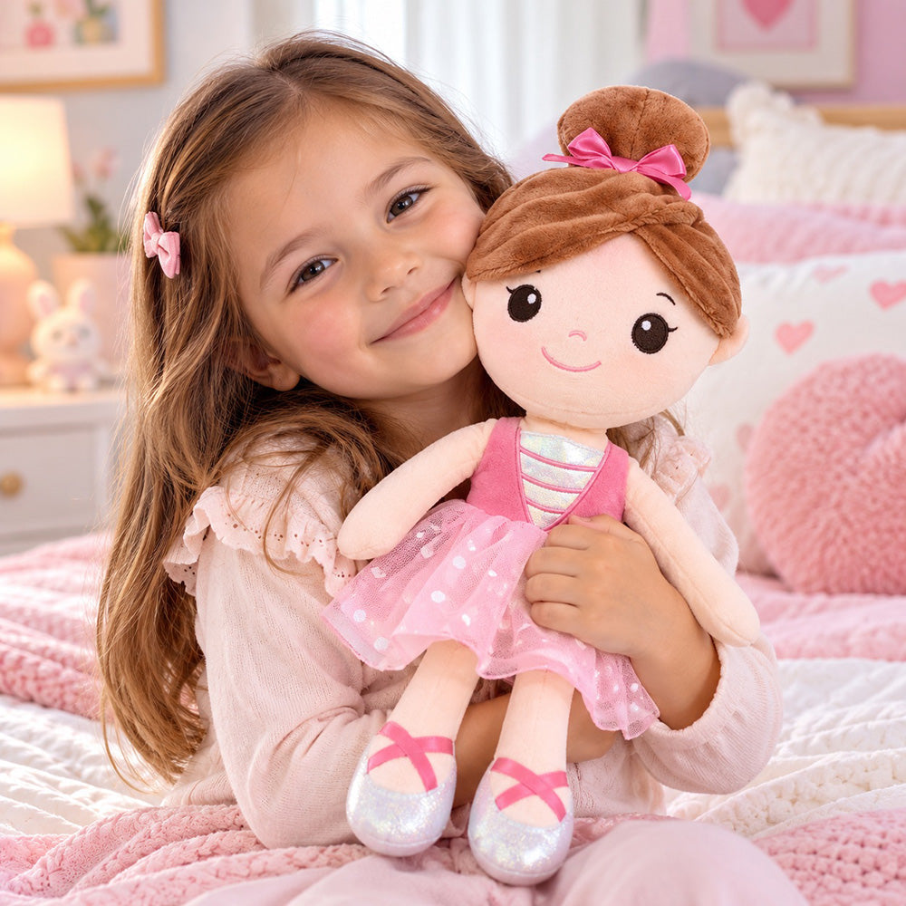 Peluche Muñeca Bailarina Rosa 40 cm