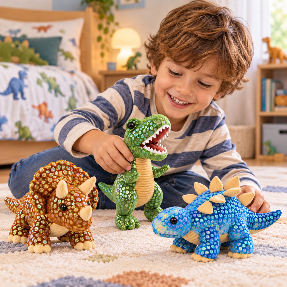 Peluches Dinosaurio - Pack 3 unidades