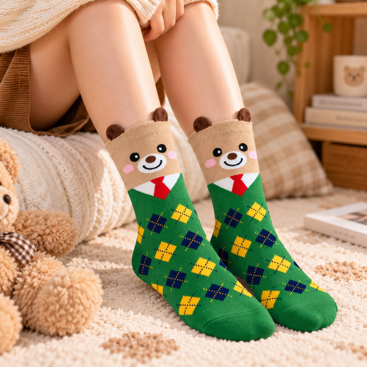 Calcetas Oso Pardo Rombos