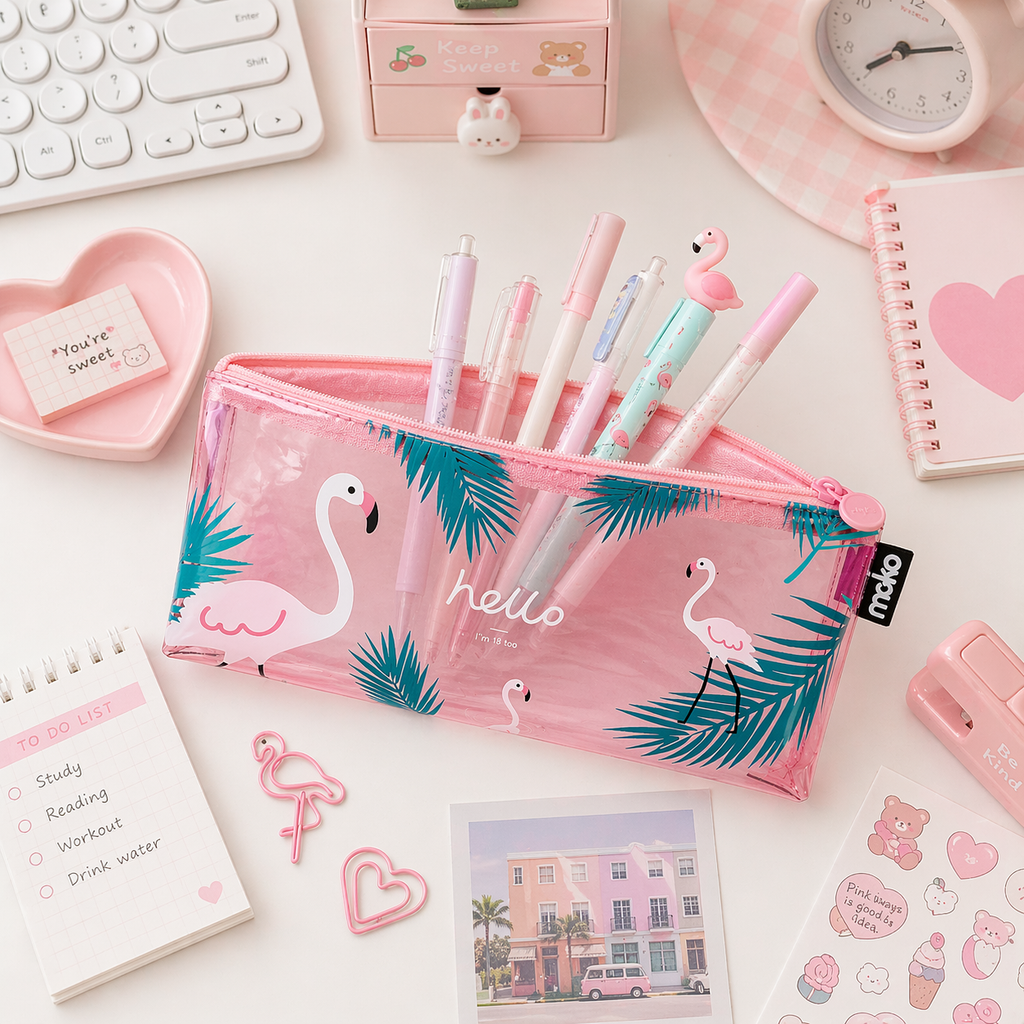 Estuche Flamenco Kawaii