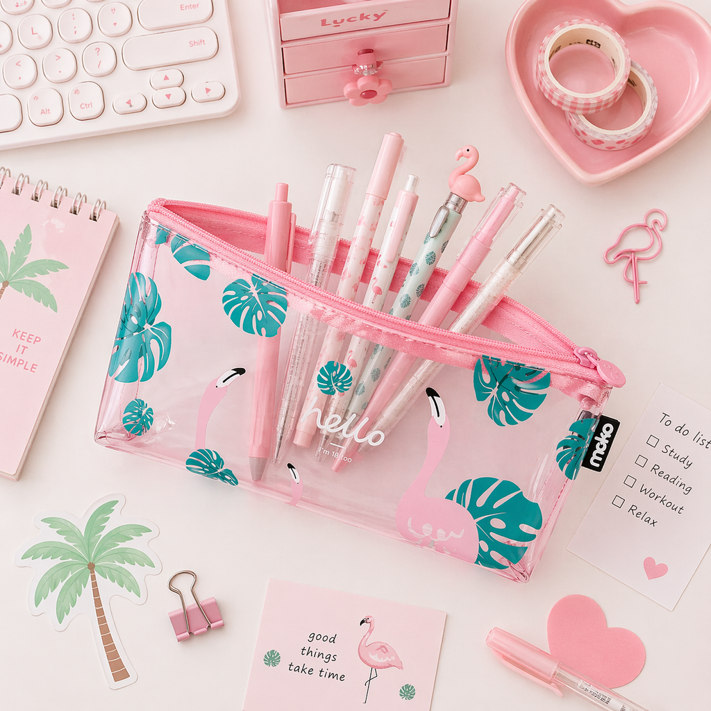 Estuche Flamenco Kawaii
