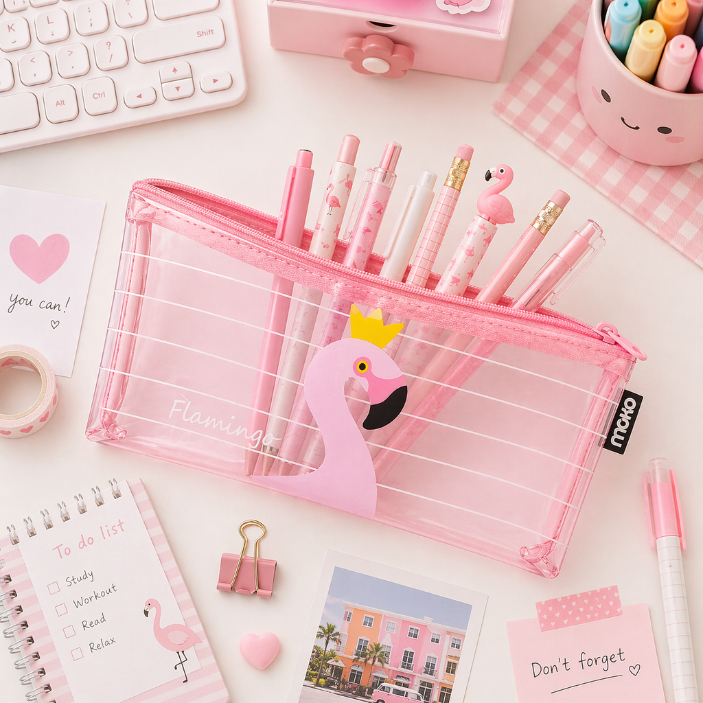 Estuche Flamenco Kawaii