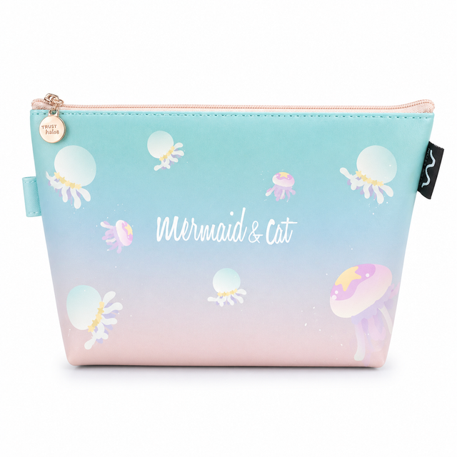 Estuche Gato Sirena Kawaii