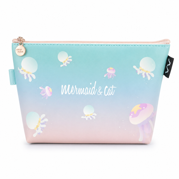 Estuche Gato Sirena Kawaii
