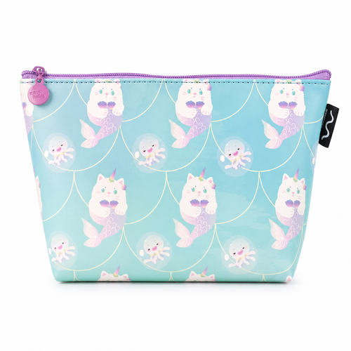 Estuche Gato Sirena Kawaii