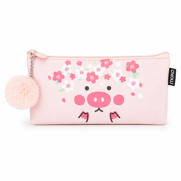 Estuche Cerdito Kawaii Pompom