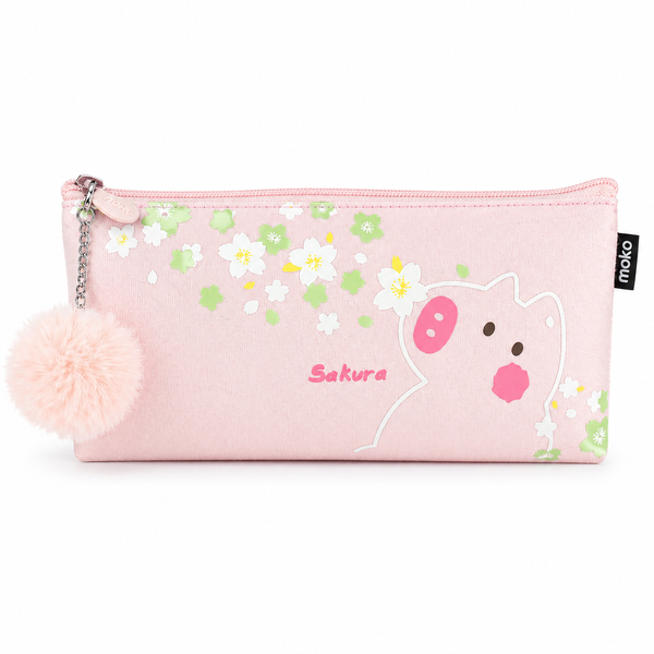 Estuche Cerdito Kawaii Pompom