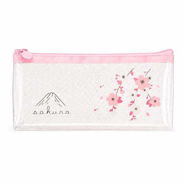 Estuche Sakura Kawaii Transparente