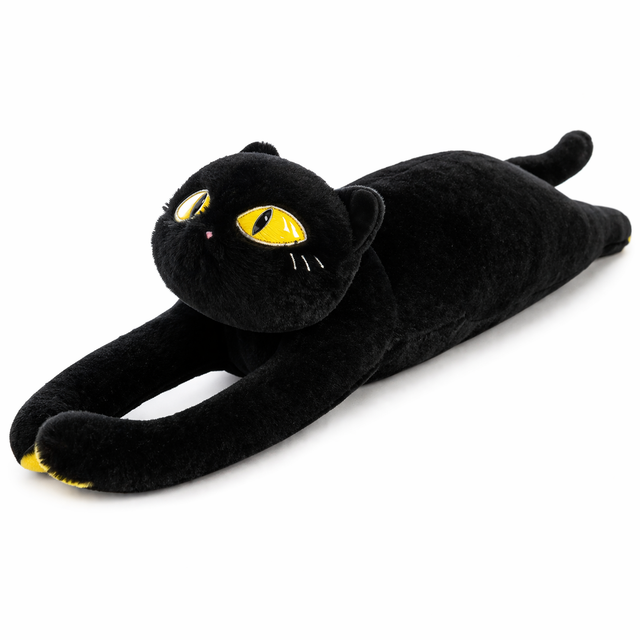 Peluche Gatito Negro Largo