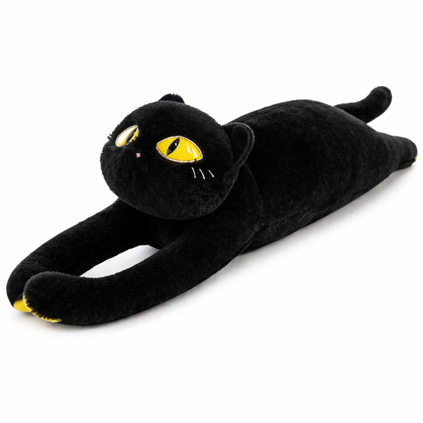 Peluche Gatito Negro Largo