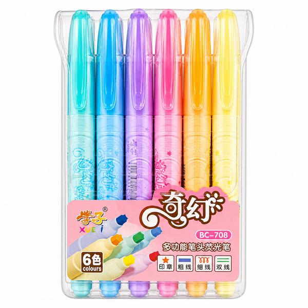 Set de Destacadores Pastel Multifunción