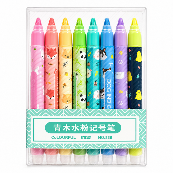 Set de Destacadores Kawaii (8 colores)