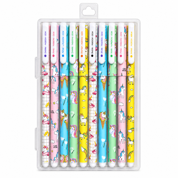Set de Lápices Kawaii con Diseños Coloridos