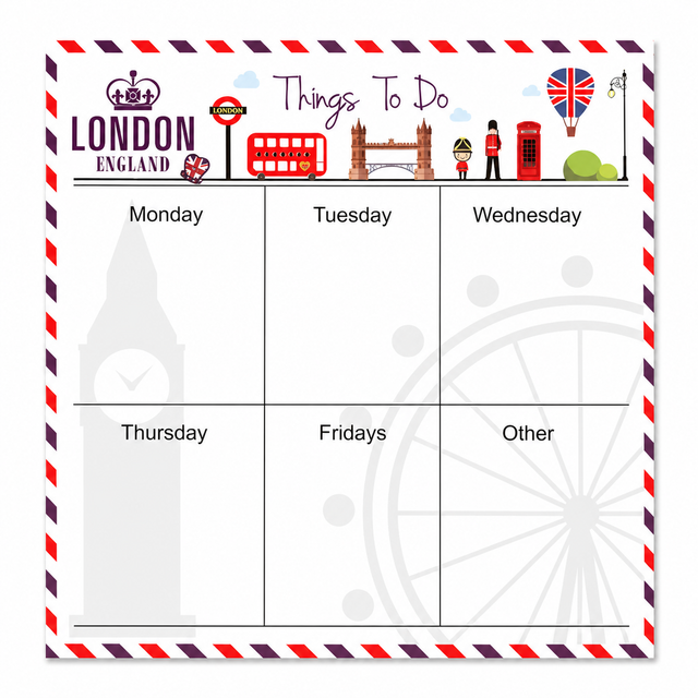 Taco Planificador Semanal Londres