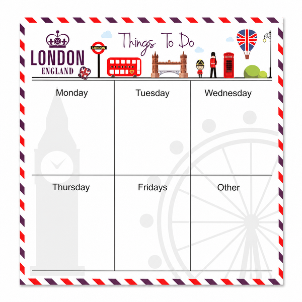 Taco Planificador Semanal Londres