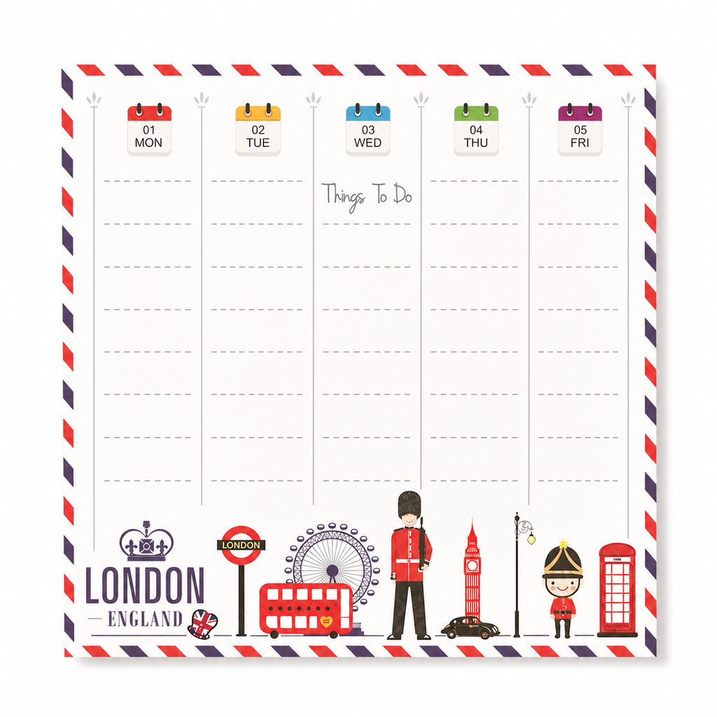 Taco Planificador Semanal Londres
