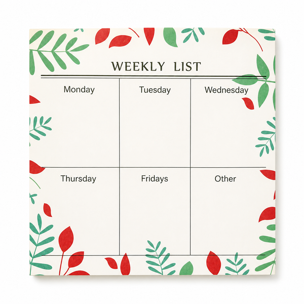 Taco Planificador Semanal Florales