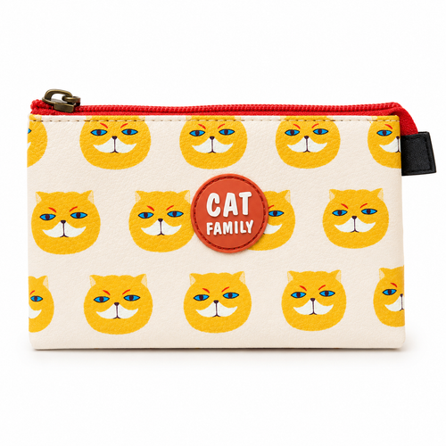 Estuche Escolar Cat Family Kawaii