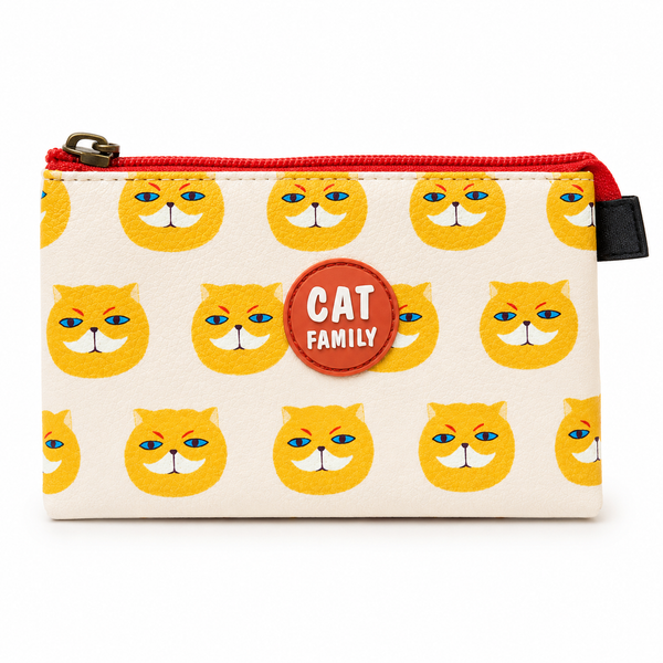 Estuche Escolar Cat Family Kawaii